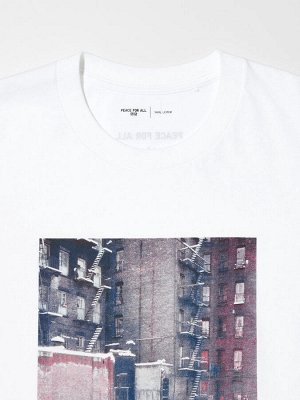 UNIQLO - хлопковая футболка PEACE FOR ALL Saul Leiter - 00 WHITE