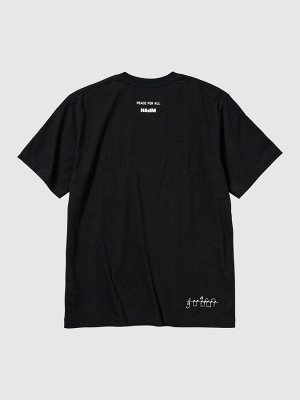 UNIQLO - хлопковая футболка PEACE FOR ALL Herzog & de Meuron - 09 BLACK