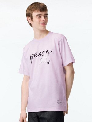 UNIQLO - хлопковая футболка PEACE FOR ALL Moomin - 10 PINK