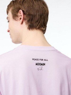 UNIQLO - хлопковая футболка PEACE FOR ALL Moomin - 10 PINK