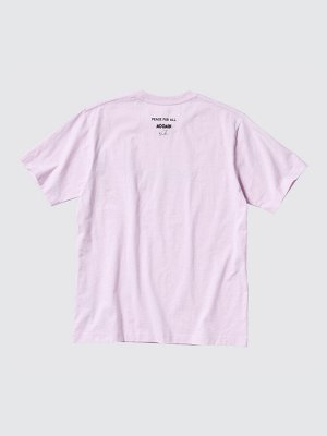 UNIQLO - хлопковая футболка PEACE FOR ALL Moomin - 10 PINK