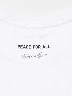 UNIQLO - хлопковая футболка PEACE FOR ALL Takeshi Yoroi- 00 WHITE