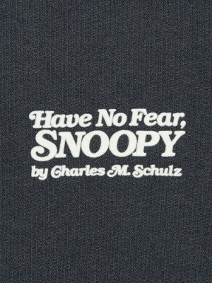 UNIQLO - хлопковая оверсайз футболка Peanuts - 08 DARK GRAY