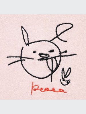 UNIQLO - хлопковая футболка PEACE FOR ALL Haruka Ayase 10 PINK