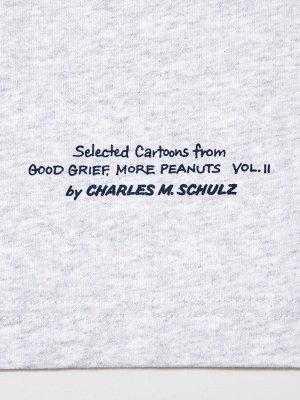 UNIQLO - хлопковая оверсайз футболка Peanuts - 03 GRAY