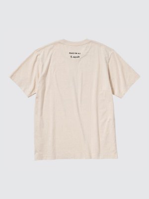 UNIQLO - хлопковая футболка PEACE FOR ALL Yu Nagaba - 30 NATURAL