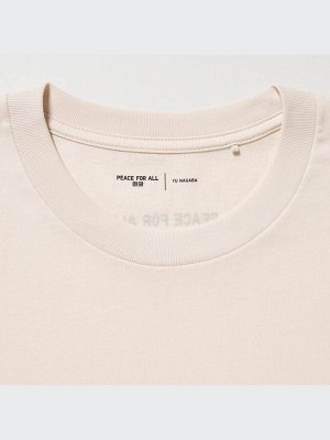 UNIQLO - хлопковая футболка PEACE FOR ALL Yu Nagaba - 30 NATURAL