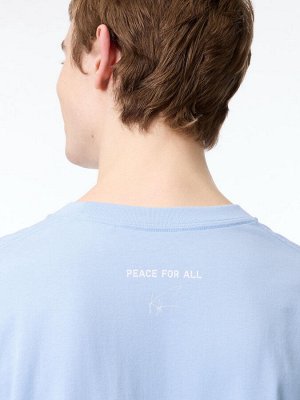 UNIQLO - хлопковая футболка PEACE FOR ALL Khaled Hosseini - 60 LIGHT BLUE