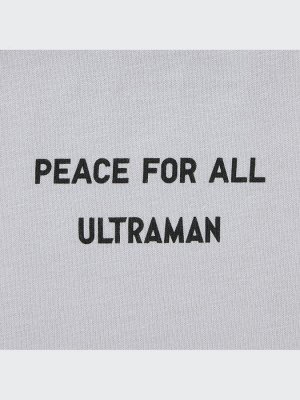UNIQLO - хлопковая футболка PEACE FOR ALL Ultraman - 02 LIGHT GRAY