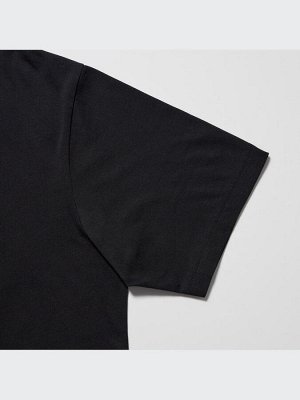 UNIQLO - хлопковая футболка PEACE FOR ALL x Akamai Technologies - 09 BLACK