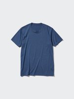 UNIQLO - однотонная футболка унисекс с круглым вырезом - 68 BLUE