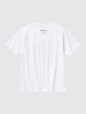 UNIQLO - хлопковая футболка PEACE FOR ALL Emmanuel Moureaux - 00 WHITE