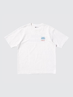 UNIQLO - хлопковая футболка Peanuts - 01 OFF WHITE
