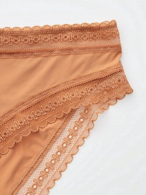 UNIQLO - хлопковые трусики с красивым кружевом