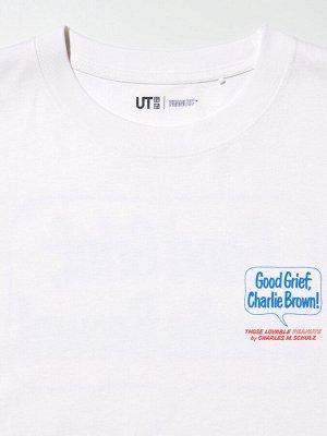 UNIQLO - хлопковая футболка Peanuts - 01 OFF WHITE