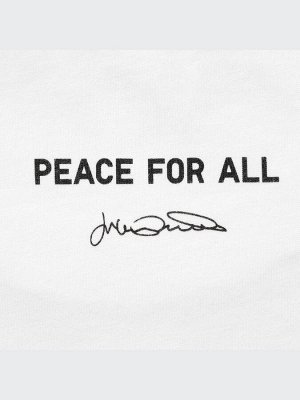 UNIQLO - хлопковая футболка PEACE FOR ALL Julian Opie - 00 WHITE