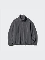 UNIQLO - женская флисовая толстовка на полумолнии