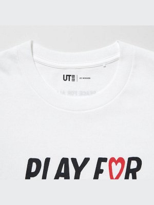 UNIQLO - хлопковая футболка PEACE FOR ALL - Kei Nishikori