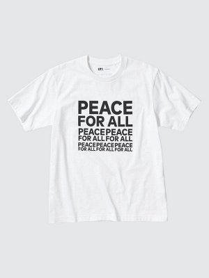 UNIQLO - хлопковая футболка PEACE FOR ALL Kashiwa Sato - 00 WHITE