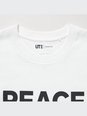UNIQLO - хлопковая футболка PEACE FOR ALL Kashiwa Sato - 00 WHITE
