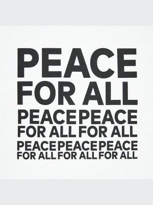 UNIQLO - хлопковая футболка PEACE FOR ALL Kashiwa Sato - 00 WHITE