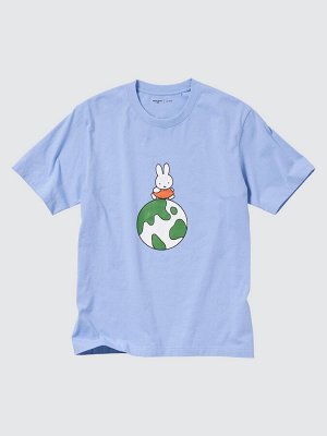 UNIQLO - хлопковая футболка PEACE FOR ALL Dick Bruna - 61 BLUE