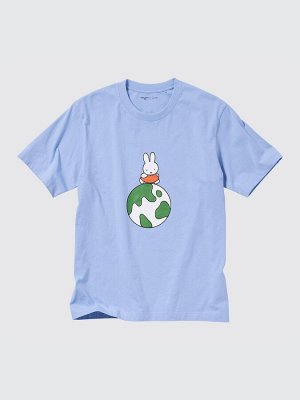 UNIQLO - хлопковая футболка PEACE FOR ALL Dick Bruna - 61 BLUE