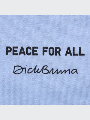 UNIQLO - хлопковая футболка PEACE FOR ALL Dick Bruna - 61 BLUE