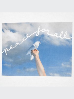 UNIQLO - хлопковая футболка PEACE FOR ALL Cristina de Middel/Magnum Photos - 00 WHITE