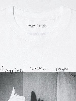 UNIQLO - хлопковая футболка PEACE FOR ALL - Olivia Arthur