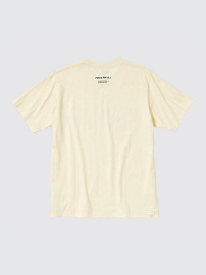 UNIQLO - хлопковая футболка PEACE FOR ALL Peanuts - 41 YELLOW
