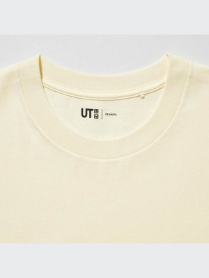 UNIQLO - хлопковая футболка PEACE FOR ALL Peanuts - 41 YELLOW