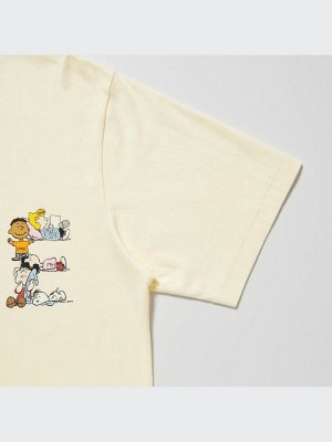 UNIQLO - хлопковая футболка PEACE FOR ALL Peanuts - 41 YELLOW