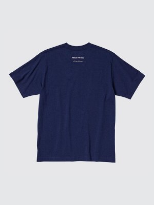 UNIQLO - хлопковая футболка PEACE FOR ALL Lisa Larson - 69 NAVY