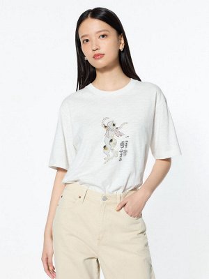 UNIQLO UT - хлопковая футболка из коллекции Укиё-э Тёмное Фэнтези