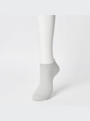 UNIQLO - женские короткие носки в рубчик (3 пары) - 31 BEIGE