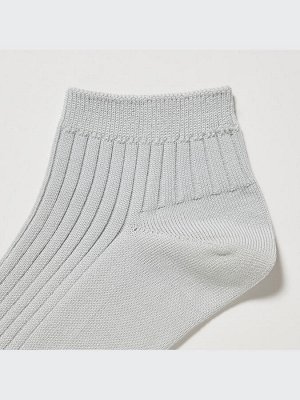 UNIQLO - женские короткие носки в рубчик (3 пары) - 31 BEIGE