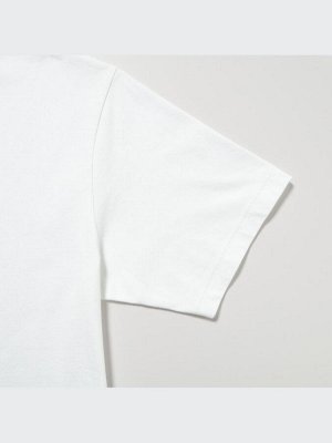 UNIQLO - хлопковая футболка PEACE FOR ALL Shinya Yamanaka - 00 WHITE
