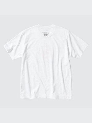 UNIQLO - хлопковая футболка PEACE FOR ALL Tadao Ando - 00 WHITE