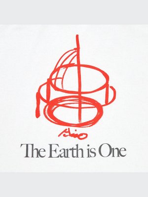 UNIQLO - хлопковая футболка PEACE FOR ALL Tadao Ando - 00 WHITE