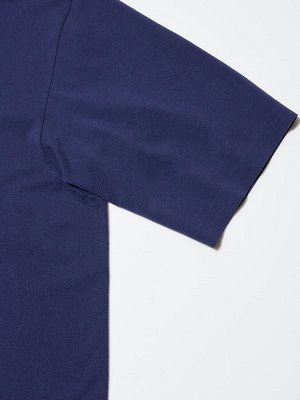 UNIQLO - мужская футболка с функцией Dry EX и с круглым вырезом - 09 BLACK