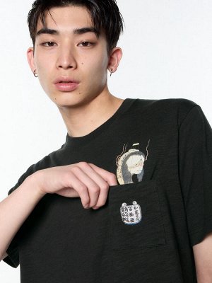 UNIQLO UT - хлопковая футболка из коллекции Укиё-э Тёмное Фэнтези
