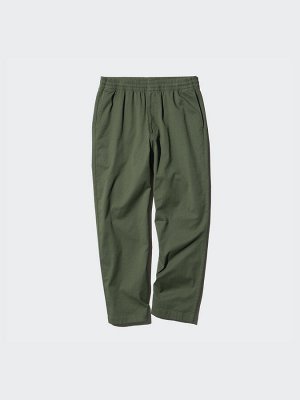 UNIQLO - свободные брюки из хлопка до щиколотки -  52 GREEN