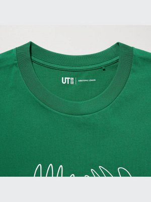 UNIQLO - хлопковая футболка PEACE FOR ALL Christophe Lemaire - 55 GREEN