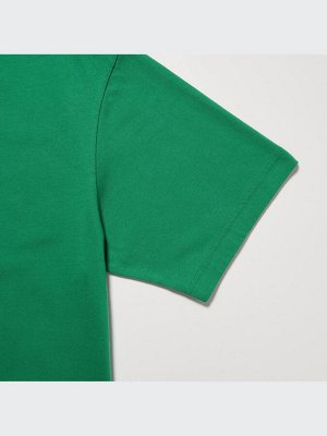 UNIQLO - хлопковая футболка PEACE FOR ALL Christophe Lemaire - 55 GREEN