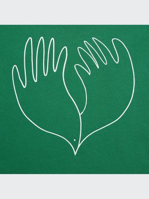 UNIQLO - хлопковая футболка PEACE FOR ALL Christophe Lemaire - 55 GREEN
