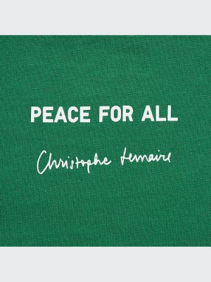 UNIQLO - хлопковая футболка PEACE FOR ALL Christophe Lemaire - 55 GREEN