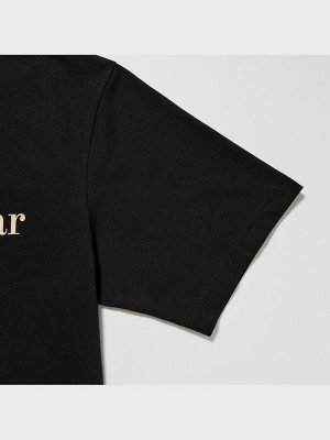 UNIQLO - хлопковая футболка PEACE FOR ALL Adam Scott - 09 BLACK