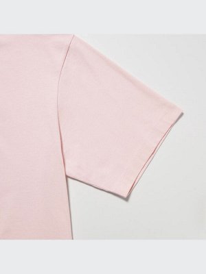 UNIQLO - хлопковая футболка PEACE FOR ALL Hana Tajima - 10 PINK