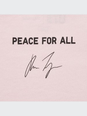 UNIQLO - хлопковая футболка PEACE FOR ALL Hana Tajima - 10 PINK